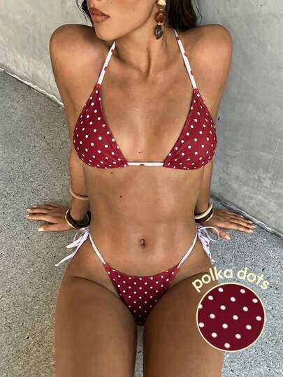 Aloruh Women's Summer New Tie-Dye Printed Bikini Set, Sexy Party Music Festival Iridescent Shell Decor Women's Swimwear, Women's Beach Vacation Outfit