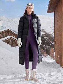 In My Nature 女士保暖滑雪连体服，适合户外冬季穿着 - 紫色 - 查看 5