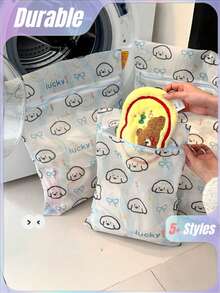 Joivida 1Pc/6Pcs Laundry Wash Bags For Delicates, Mesh Protection Bags For Sweaters & Woolens, Anti-Deformation Lingerie Laundry Bags For Washing Machines - multicolor - View 9