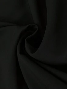 GlowEve CURVE 大码女式蕾丝网纱拼接无袖衬衫，百搭日常通勤黑色蕾丝上衣，黑色上衣，优雅黑色背心，女士黑色衬衫，优雅女士黑色上衣 - 黑色 - 查看 3