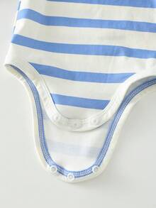 Cozy Pixies 新生儿男女宝宝卡通图案针织柔软圆领长袖连体衣和松紧腰长裤两件套 - 彩色 - 查看 7