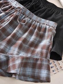 CosyJoli 大码纯色短裤，法式荷叶边下摆 - 彩色 - 查看 5