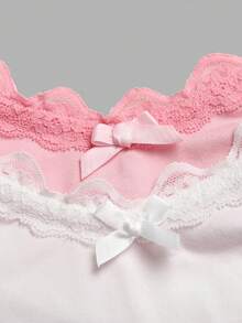 SHEIN Tween Girl Fitted Casual Minimalist Comfortable 2 Pieces Camisole Set - Multicolor - View 5