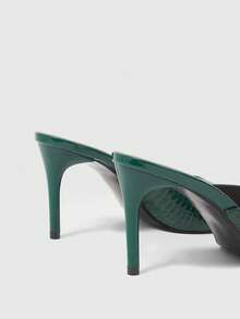 Sleekvia Women Heeled Sandals - Green - View 5