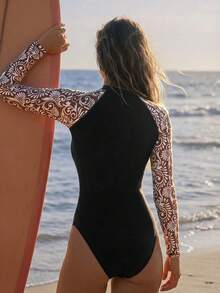 Swim SPRTY Women Rashguards - Brown - View 2