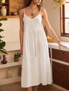 Lullawish Đầm phong cách Boho cổ chữ V hở lưng buộc dây, đầm thường ngày dáng rộng phối nhiều mảnh cho nữ, đầm trắng, đầm maxi trắng, đầm hè trắng, đầm trắng không tay, đầm trắng xếp tầng, đầm hè cho nữ, đầm xuân cho nữ, đầm trắng đi biển, trang phục cho nữ, đầm thường ngày cho mùa hè, trang phục mùa hè cho nữ, đầm hè thường ngày cho nữ, đầm trắng thường ngày cho nữ, đầm trắng đi biển mùa hè cho nữ, đầm maxi trắng cho nữ, đầm maxi cotton cho nữ, đầm trắng phong cách Boho, đầm trắng mùa hè. - trắng - Xem 6