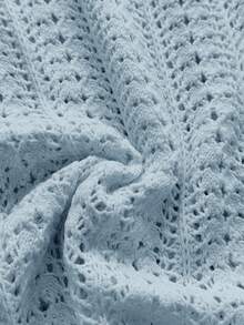 Soleia Women's Knit Textured Fabric Ocean Shell Mini Dress, Sexy Party Date Beach Holiday Summer Outfit, Suitable For Holiday Date, Afternoon Tea, Wedding Season, Beach Cruise Vacation, City Road Trip Vacation, Boho Vacation, Music Festival - Baby Blue - View 6