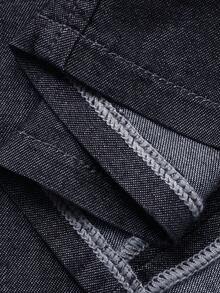 Livesso Sleeveless Denim Dress With Waist Seam For Women - Blue - View 7