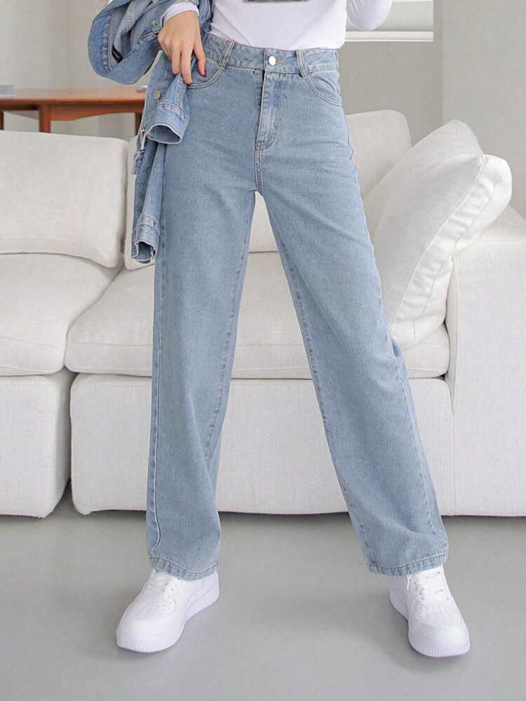 Tall Women's Slim Straight Ankle-Length Casual Jeans