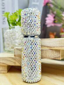Diamond-Set Perfume Dispenser - Vacuum Pressed Sample Bottle -10ml Makeup Travel Mini Spray Bottle,Room Decor , Ramadan Decor, Home Decor, Bathroom Decor - Multicolor - View 17