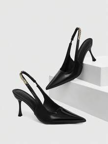 CUCCOO SZL Women Pumps Spring Shoes For Daily Wear - Graphite Black - View 4