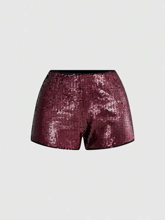 Grunge Punk Pantaloncini mini da donna a vita super bassa, con paillettes luccicanti, adatti per l'estate, la spiaggia, la laurea, la Pasqua, i concerti, le vacanze a Nashville, il ballo di fine anno, lo stile punk di strada, i festival musicali