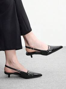 CUCCOO BIZCHIC Women Heeled Sandals - Black - View 6