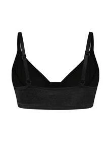 SHAPORA 1 chiếc áo ngực cỡ lớn màu đen có gọng, cài phía trước, nâng đỡ và tạo dáng cho phụ nữ ngực lớn. - màu đen - Xem 2