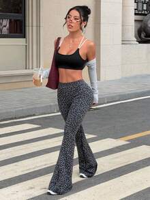 Dewbera Dewbera Seamless Women Solid Color Round Neck Criss-Cross Removable Padded Cotton Sports Bra - Black - View 6