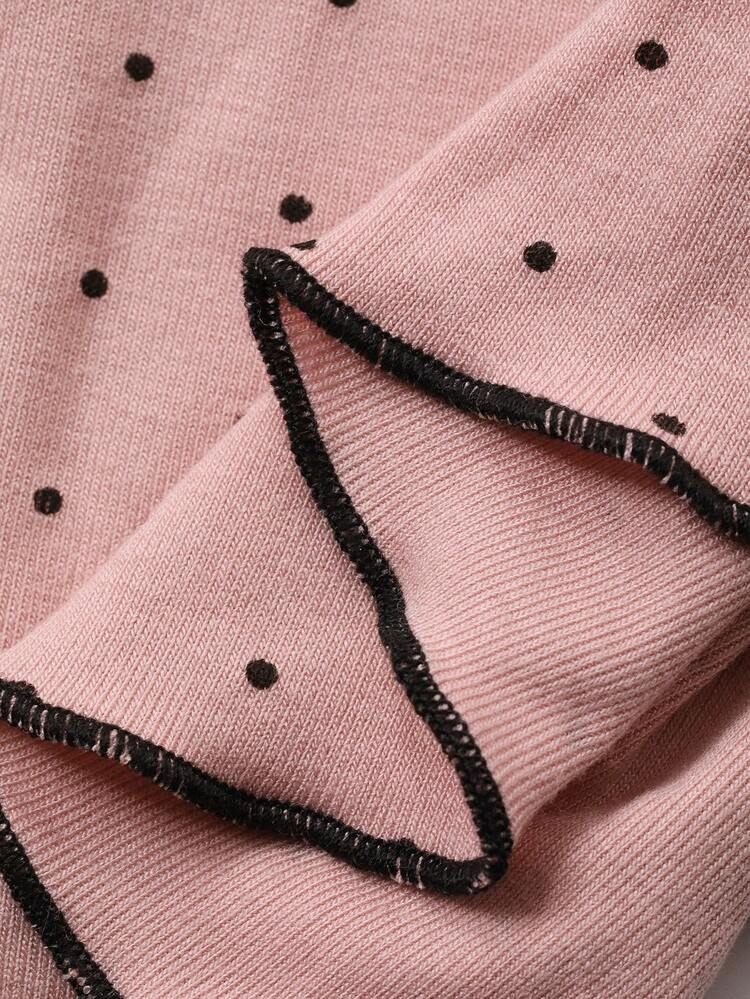 Polka Dot Print Ruched Chest Padded Camisole Top For Women