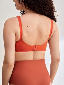 Moonlight&Mama Maternity Solid Color Adjustable Strap Nursing Bra - Burnt Orange - View 2