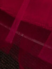 Glamorique Kids 女童圆领无袖3D立体花卉网纱夏季休闲连衣裙 - 酒紅色 - 查看 8