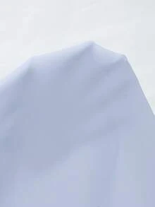 Vintamour 复古优雅女士蕾丝拼接V领衬衫，适合工作、返校、教师等场合，复古长袖纽扣衬衫 - 淺藍色 - 查看 10