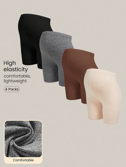 Modmama 孕妇纯色可调节腰围休闲短款打底裤