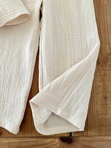 LMoss Kids 两件套女童纯色梭织吊带背心和长裤套装 - 彩色 - 查看 6