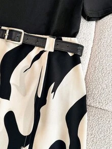 GlowEve Minifalda impresa casual diaria para mujer - Multicolor - Ver 8