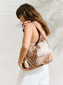 SHECARRY Women's Bohemian Style Cashew Pattern Fashion Versatile Shoulder Bag - Multicolor - View 1