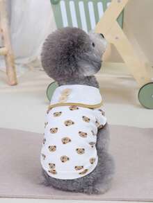 PETSIN Quần áo cho thú cưng, quần áo cho chó, áo vest cho mèo, trang phục thường ngày mới cho thú cưng mùa xuân và mùa hè. - Nhiều màu - Xem 6