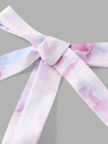 SHEIN Tween Girls Ditsy Floral Cami Dress - Mauve Purple - View 9