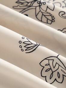 GlowEve 2026春夏新款女士印花度假中袖连衣裙 - 杏色 - 查看 6