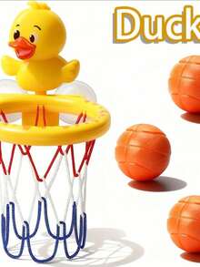 MINKOJA 婴儿洗澡玩具 儿童戏水玩具套装 浴室浴缸吸盘式投篮篮筐配3个球 儿童洗澡玩具 - 彩色 - 查看 6
