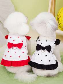 PETSIN Dog Clothing, Cat Clothing, Animal Skirts, Pet Spring/Summer New Collection, Puppy Dress, Princess Versatile Dress, Printed Stripes, Small Animal Clothing, Cool Sunscreen - Multicolor - View 5