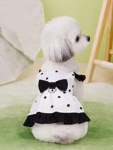 PETSIN Dog Clothing, Cat Clothing, Animal Skirts, Pet Spring/Summer New Collection, Puppy Dress, Princess Versatile Dress, Printed Stripes, Small Animal Clothing, Cool Sunscreen - Multicolor - View 7