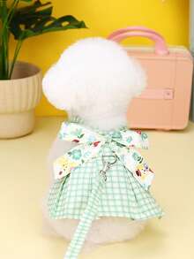 PETSIN Pet Chest And Back Skirt, Cat Traction Strap, Animal Collar Set, Pet Supplies Strap Skirt, Dog Walking Princess Skirt, Pet Chest And Back Skirt+Rope Sweet Princess Skirt, Small Clothing, Animal Tools - Multicolor - View 11