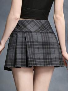 ROMWE Spring/SummergraphicDark Goth Skull, Bat, Weapon Print Women's Mini Skirt - Multicolor - View 3