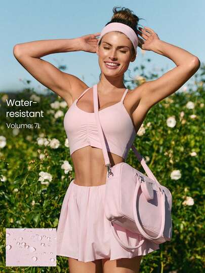 GLOWMODE Bolso de mano resistente al agua de 7L con correa ajustable y monedero con forma de corazón, ideal para el Día de San Valentín y uso diario casual