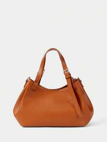 SHECARRY New Handbag, Multi-Functional Fashion Tote Bag, Versatile Shoulder Bag For Commuting - Brown - View 6
