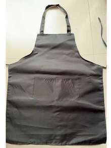 Polyester Apron With Wide Brim,Simple Style Black Apron With Pockets - Multicolor - View 12