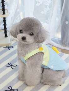 PETSIN Dog Clothing, Cat Clothing, Animal Skirts, Pet Spring/Summer New Collection, Puppy Dress, Princess Versatile Dress, Printed Stripes, Small Animal Clothing, Cool Sunscreen - Multicolor - View 10