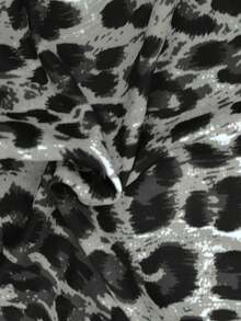 Manfinity Swimmode Men's Leopard Print Asymmetrical Sexy Bodysuit Swimwear - Grey - View 4