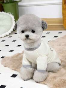 PETSIN 宠物服装、狗狗服装、猫咪连帽衫、休闲背心、春夏新品、小动物印花背心、酷炫休闲装、卡通连帽衫 - 彩色 - 查看 10