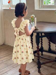 SHEIN LMoss Kids Young Girls Dresses - Multicolor - View 8