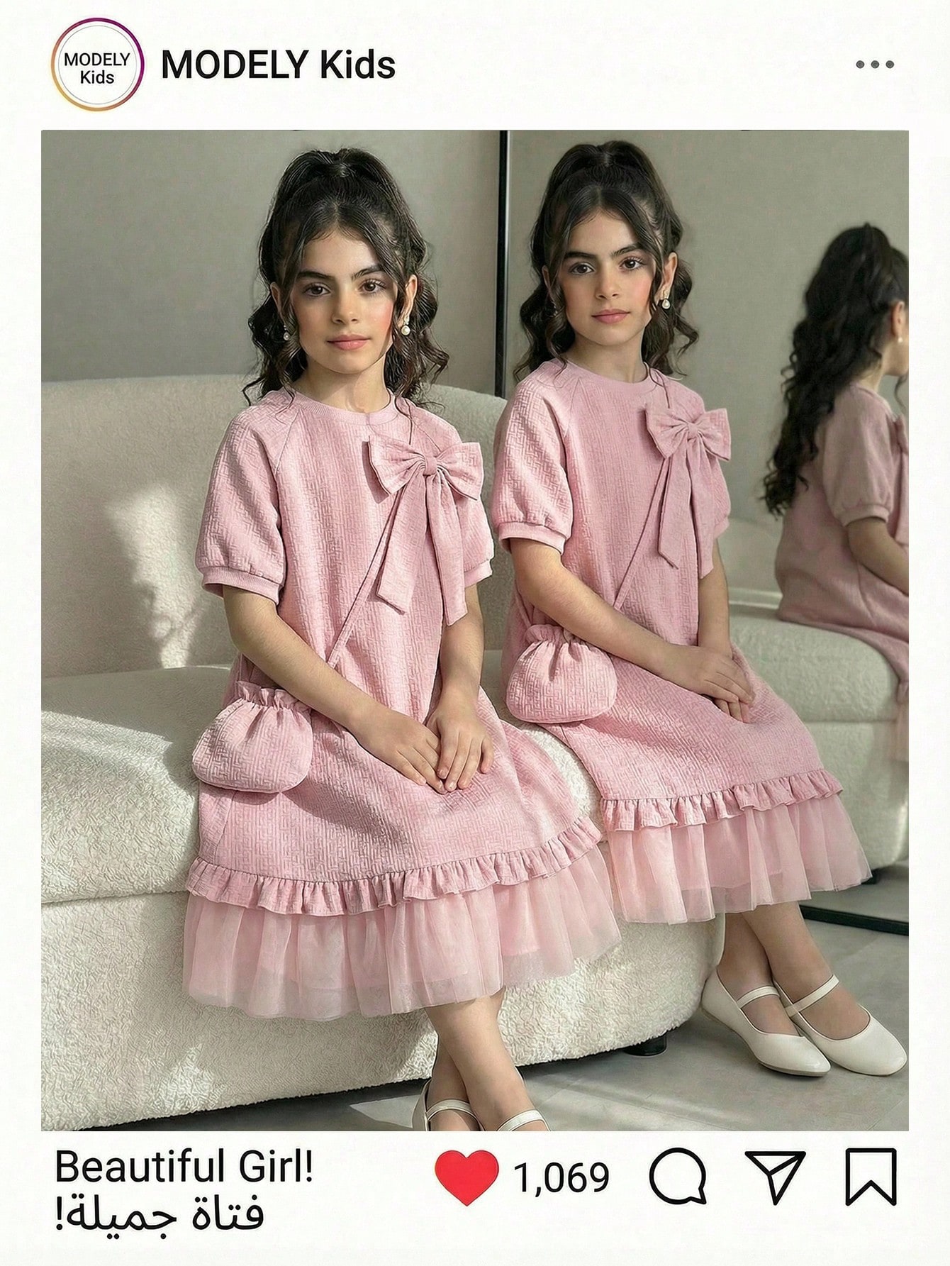 فستان بناتي أنيق بلون سادة للربيع/الصيف، فستان بنا...