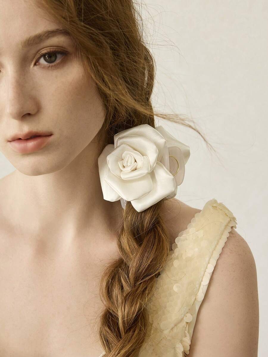 MOTF PREMIUM 米色原味玫瑰花夹子 - 米色 - 查看 1