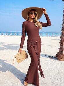 Swim Shayni 女士连体泳衣 - 鏽棕色 - 查看 10