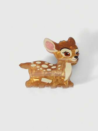 Kawaii 1pc Women's Deer Claw Hair Clip, Faux Animal Series Hair Clip For Bun, Hair Claw For Half-Up Hairstyle Hair Accessories Fall Claw Clip Autumn Hair Clutch Winter Accessories For Vacation Outfits Woman