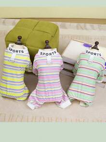 PETSIN Dog Clothing, Cat Clothing, Small Animal Four Legged Clothing, Spring And Summer New Items, Cat Clothing, Casual Clothing, Home Dog Clothing, Small Animal Jumpsuit - Multicolor - View 4