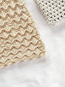 Soleia 大码性感吊带V领镂空金属海星紧身连衣裙，适合度假、约会、下午茶、假日、音乐节、波西米亚风、海滩度假、夏季等场合。 - 杏色 - 查看 9