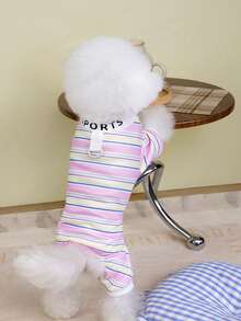 PETSIN Dog Clothing, Cat Clothing, Small Animal Four Legged Clothing, Spring And Summer New Items, Cat Clothing, Casual Clothing, Home Dog Clothing, Small Animal Jumpsuit - Multicolor - View 17