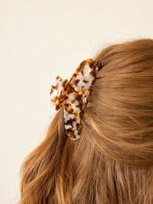 MOTF PREMIUM ACETIC ACID YELLOW MINI CLAW CLIP WITH INLAID GEMS HAIR CLAWS HAIR CLIPS HAIR JAW CLIP HAIR CLAMPS HAIR CLUTCH HAIR CATCHER CLIP - Black coffee ash - View 5